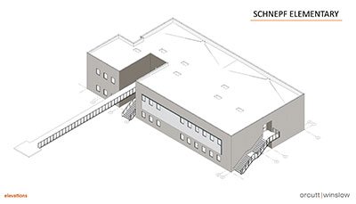 Schnepf Elementary School new building digital design model