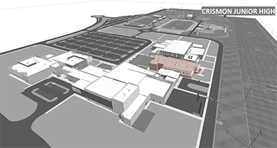 Crimson High School new building digital map