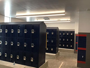 Locker room