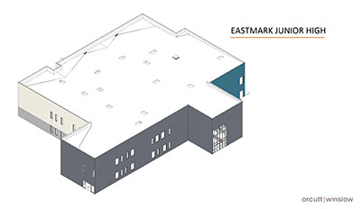 Eastmark High School new building digital design model