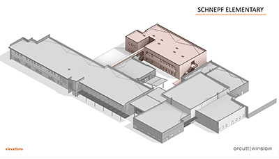 Schnepf Elementary School new building digital map