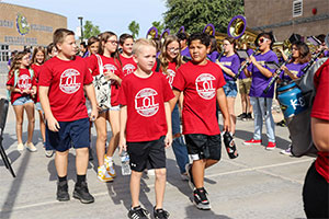 Students in Lead Out Loud parade