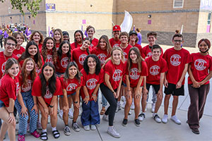 Lead Out Loud students smiling for a group photo