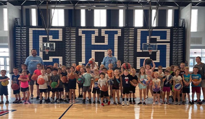 Students in a gym