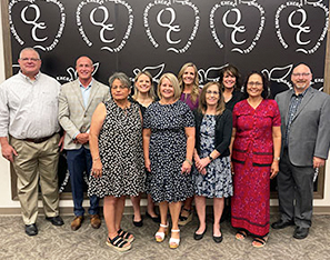 Group of honored QCUSD retirees 